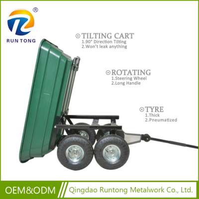 Plastic Tipping Tray Garden Cart Dump Wagon Cart