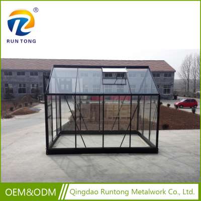 Winter Farmer Nursery Galvanized Steel Frame Transparent Glass Garden Commercial Greenhouse for Sale