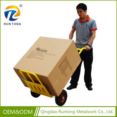 Best Sell Customized Shop Yellow Collapsible Hand Luggage Trolley