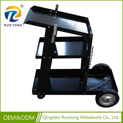 2017 New Design Cheap High Quality Factory 4 Wheel Black Welder Tool Cart