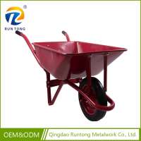 High Quality Low Cost New Design Croft One Wheel Red Jeep Wheelbarrow