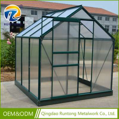 Wholesale Customizable Garden Iron Frame Galvanized Steel Base Tunnel Greenhouse For Sale