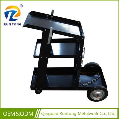 Wholesale High Quality Factory Price Worker 4 Omni-Directional Wheels Black Welding Tool Cart